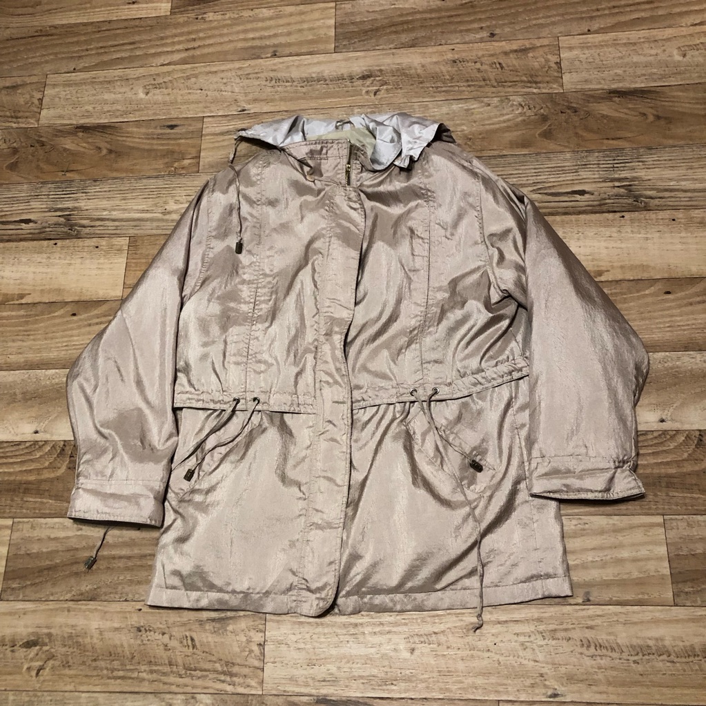 Essentials Women's Tan Windbreaker Jacket Size L
